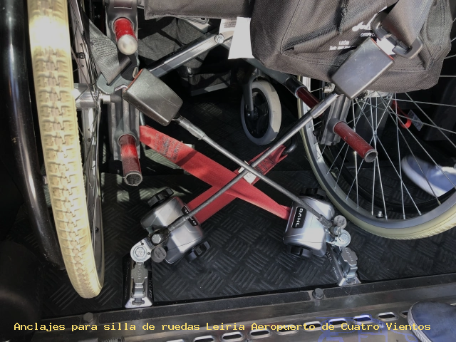 Anclaje silla de ruedas Leiria Aeropuerto de Cuatro Vientos